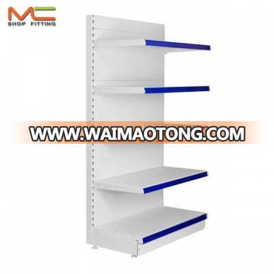 Single side metal gondola shelf, supermarket shelf, gondola shelving