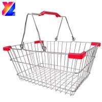 carry wire metal basket Supermarket cosmetics mini shopping basket hanging basket