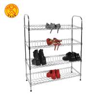 Newly designed portable 4 tier shoe rack