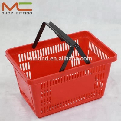 supermarket store plastic used shopping basket for sale