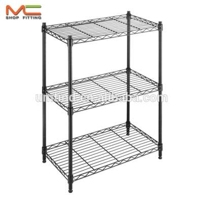 Utility Rack Stand Wire Stackable Shelf Storage Holder Table Kitchen Garage