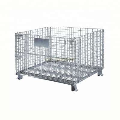 supermarket wire promotion table storage cage rolling cage dump bin with divider