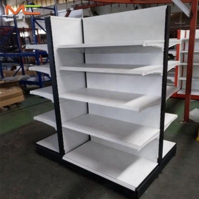 Plain Panel Supermarket Shelf/ Gondola Metallic Supermarket Shelves For China supplier