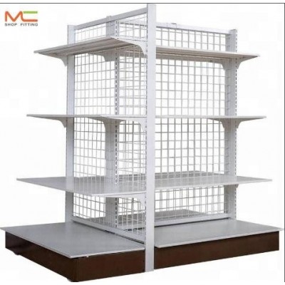 Manufacturer mesh wire moveable supermarket shelving,display shelf,gondola shelving