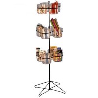 3 Tier Snack and Candy Jars Spinner Rack Display